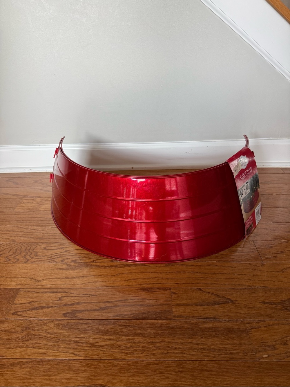 Holiday Time Red Metal Tree Collar